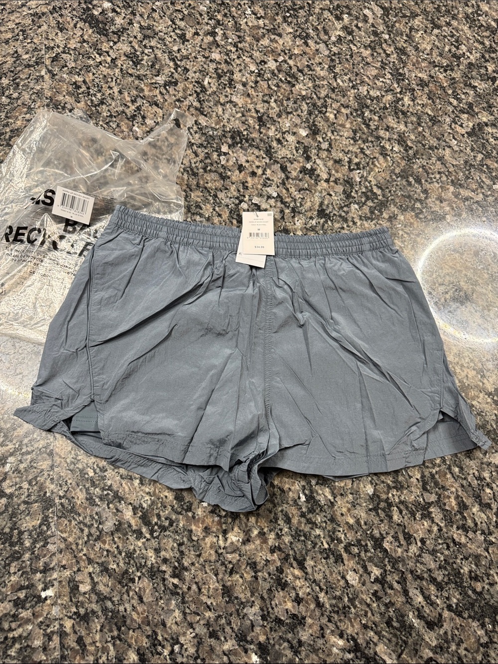 Cotton On Body Blue Steel Women's Woven Warm Up Shorts NWT M